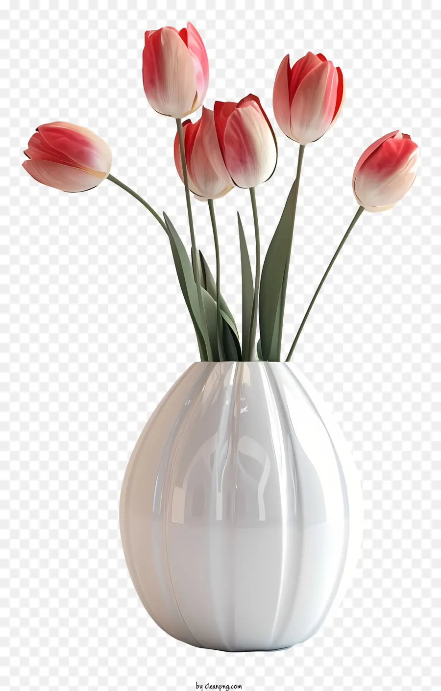 Olá Primavera，Vaso Branco PNG