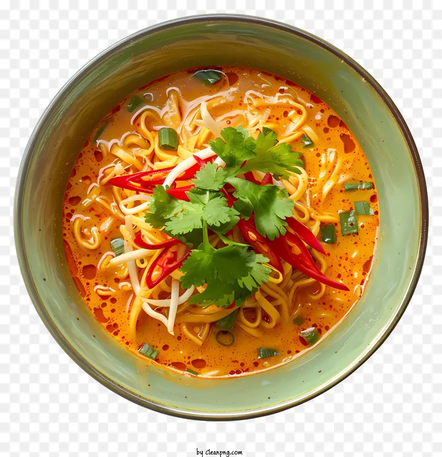Khao Soi，Sopa De Curry Vermelho PNG