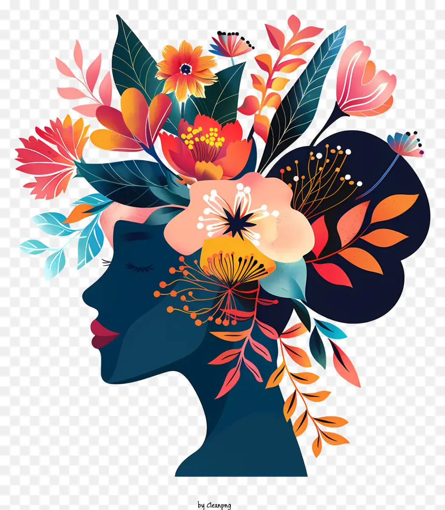 Arte Das Flores Do Dia Das Mulheres，Mulher PNG