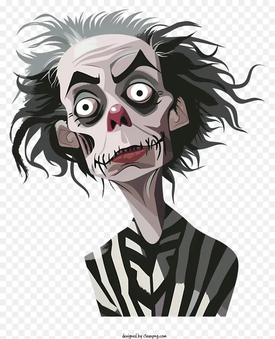 Beetlejuice，Palhaço Assustador PNG