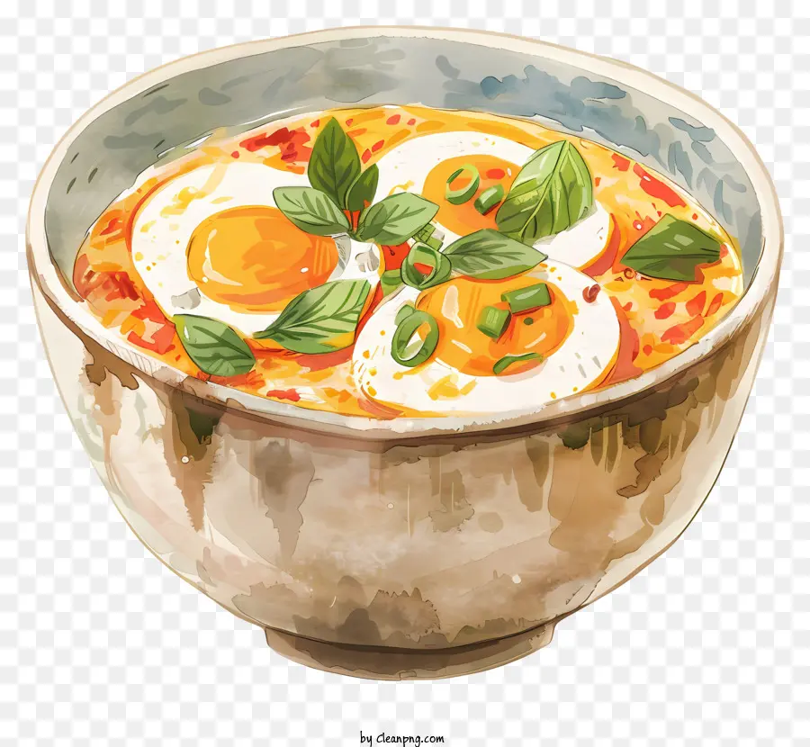 Ensopado De Ovo Tailandês，Ramen PNG