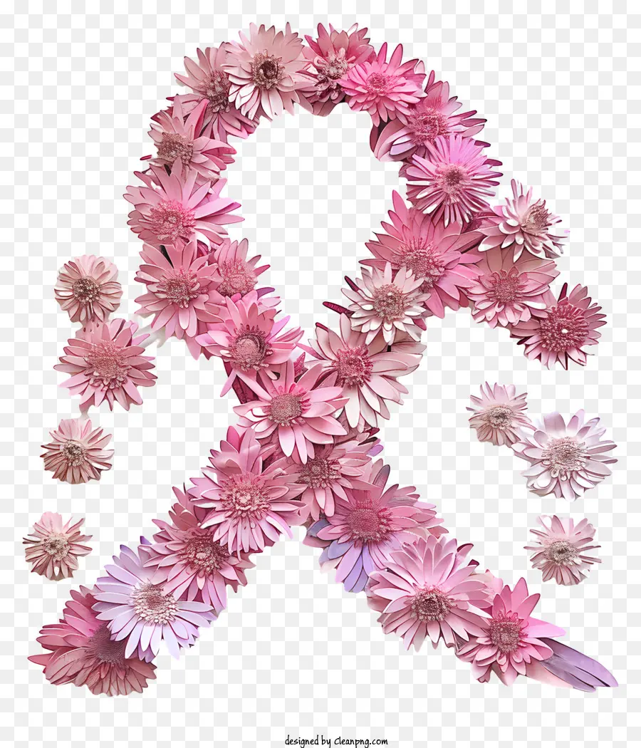 O Câncer De Mama Faixa De Opções，Flores Cor De Rosa PNG