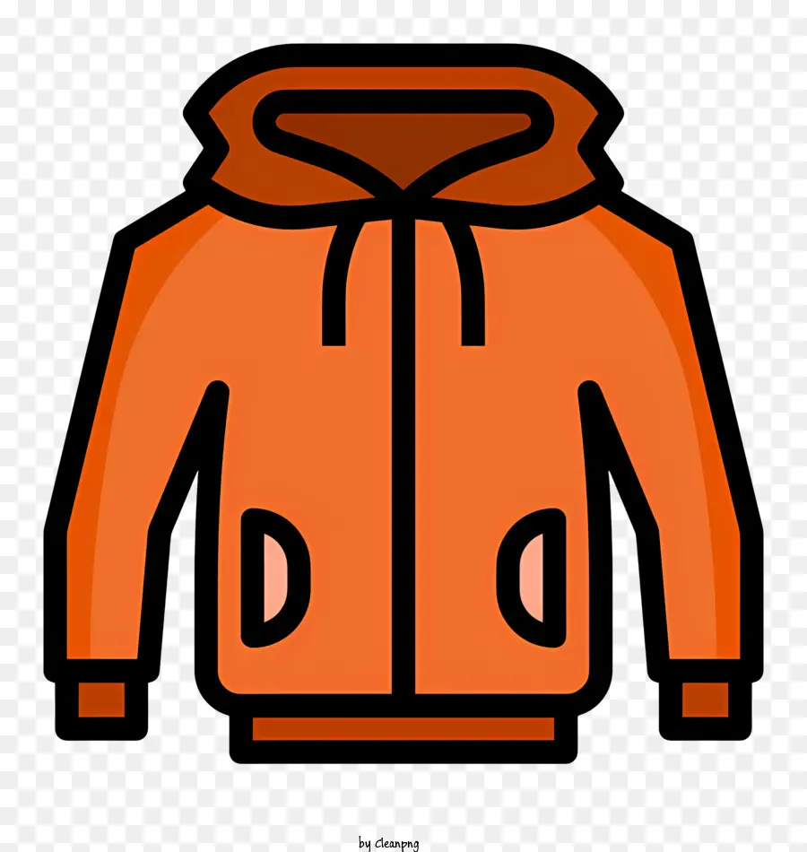 Logotipo De Capuz，Hoodie Laranja PNG