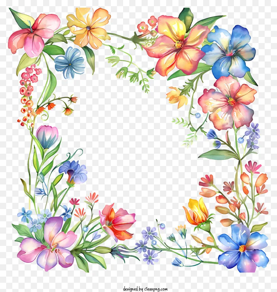 Placa De Sinal De Flores Da Primavera，Flor Coroa De Flores PNG