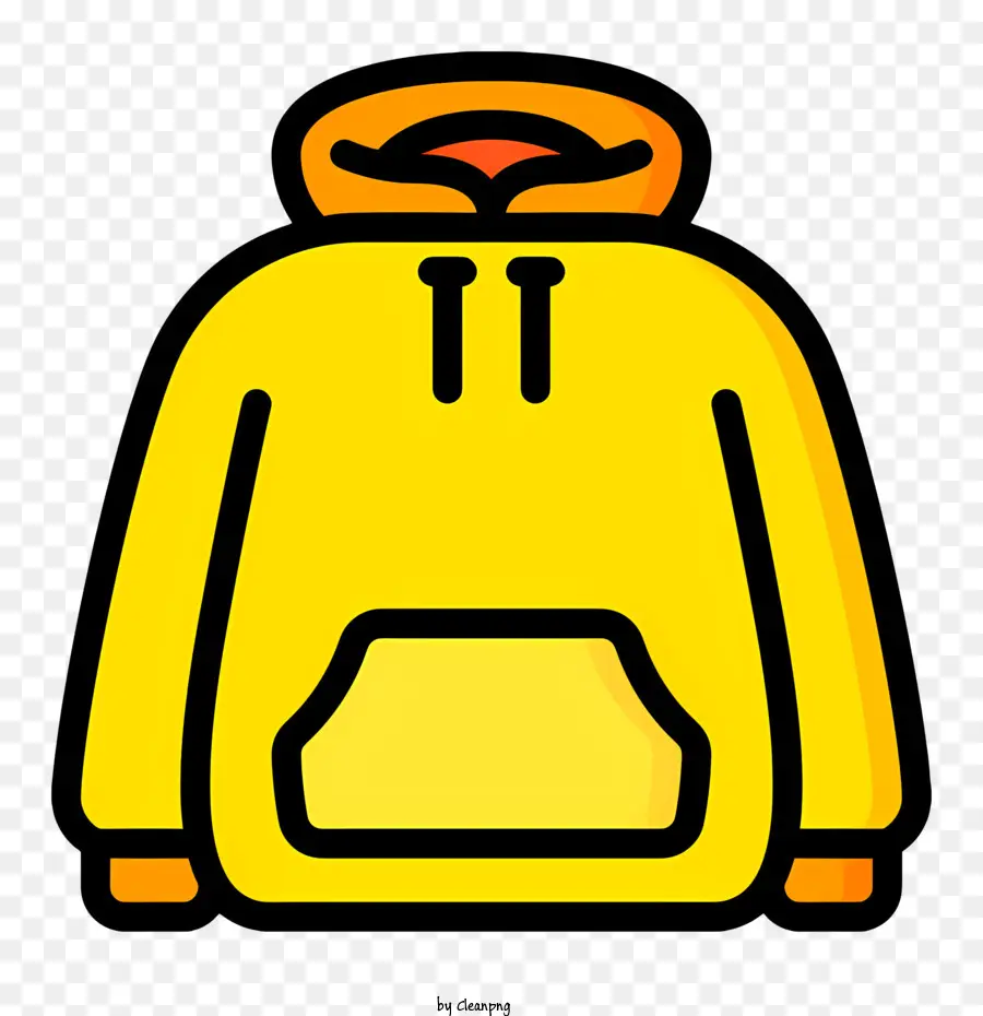 Logotipo De Capuz，Hoodie Amarelo PNG