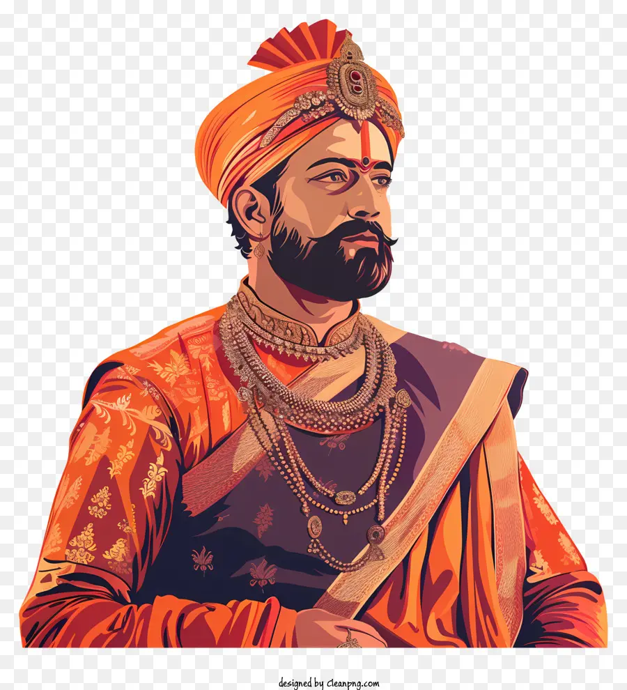 Shivaji Maharaj，Homem Com Barba PNG