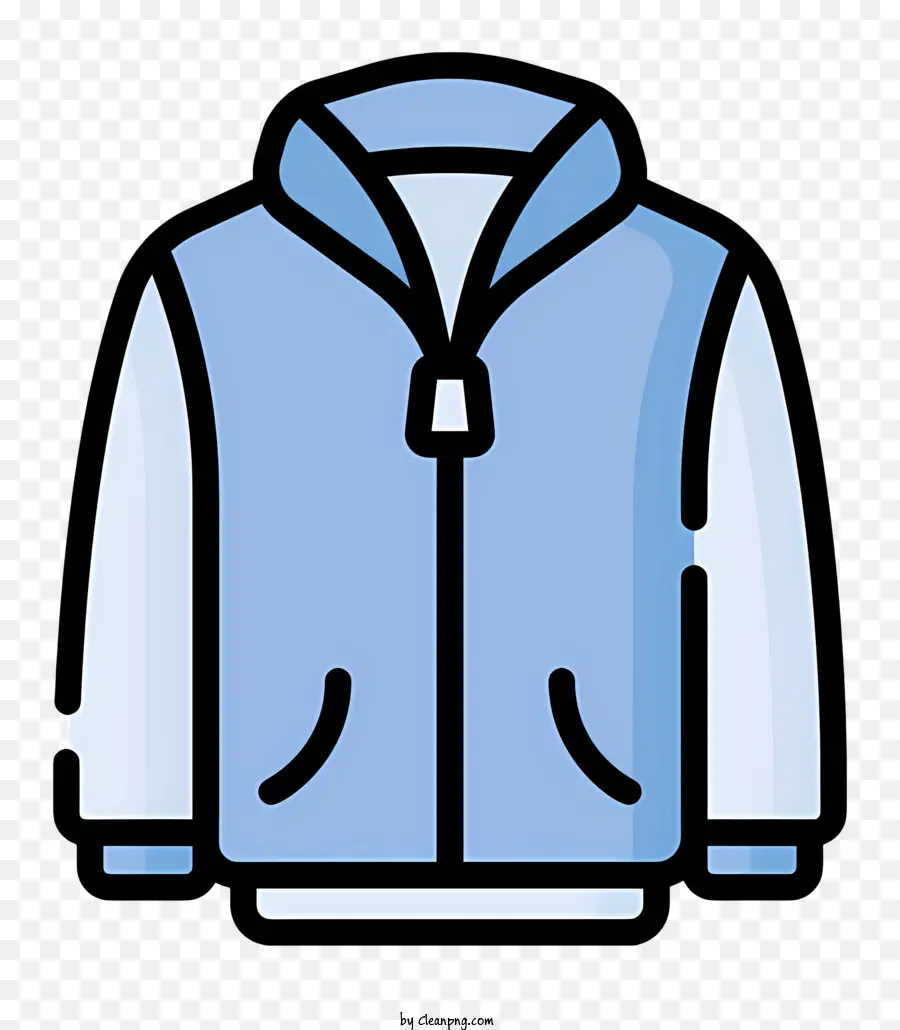 Logotipo De Capuz，Jaqueta Azul E Branca PNG