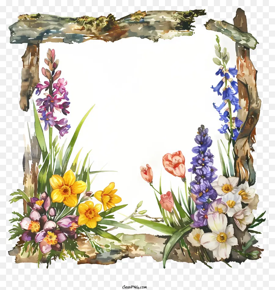 Placa De Sinal De Flores Da Primavera，Merrill Fazenda PNG