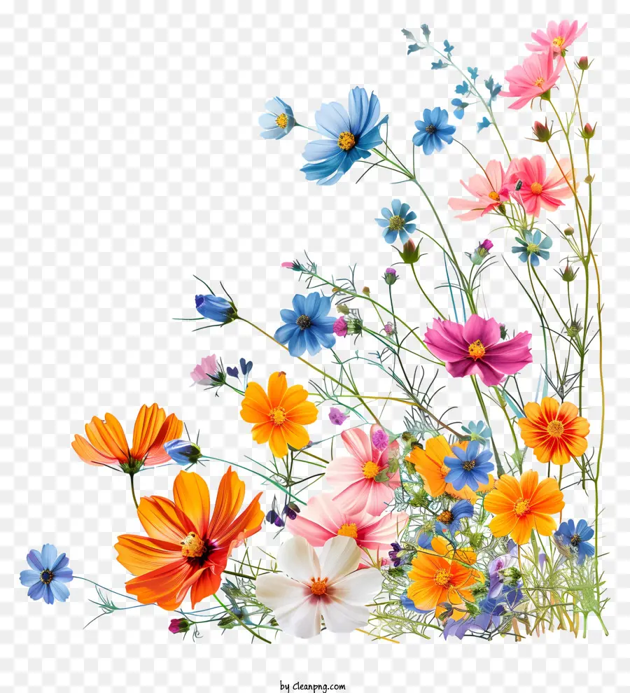 Olá Primavera，Arranjo De Flores PNG