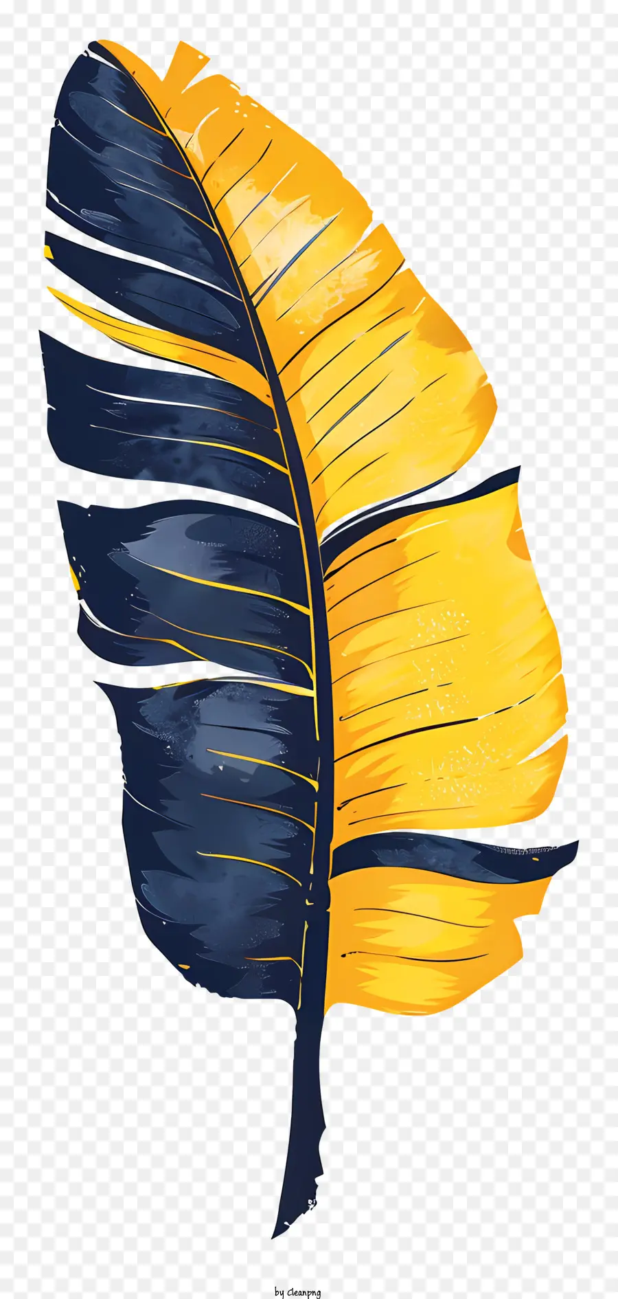 Folha De Bananeira，Amarelo PNG