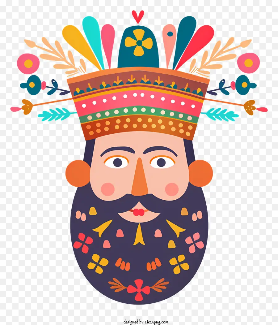 Purim，Rosto Decorativo PNG