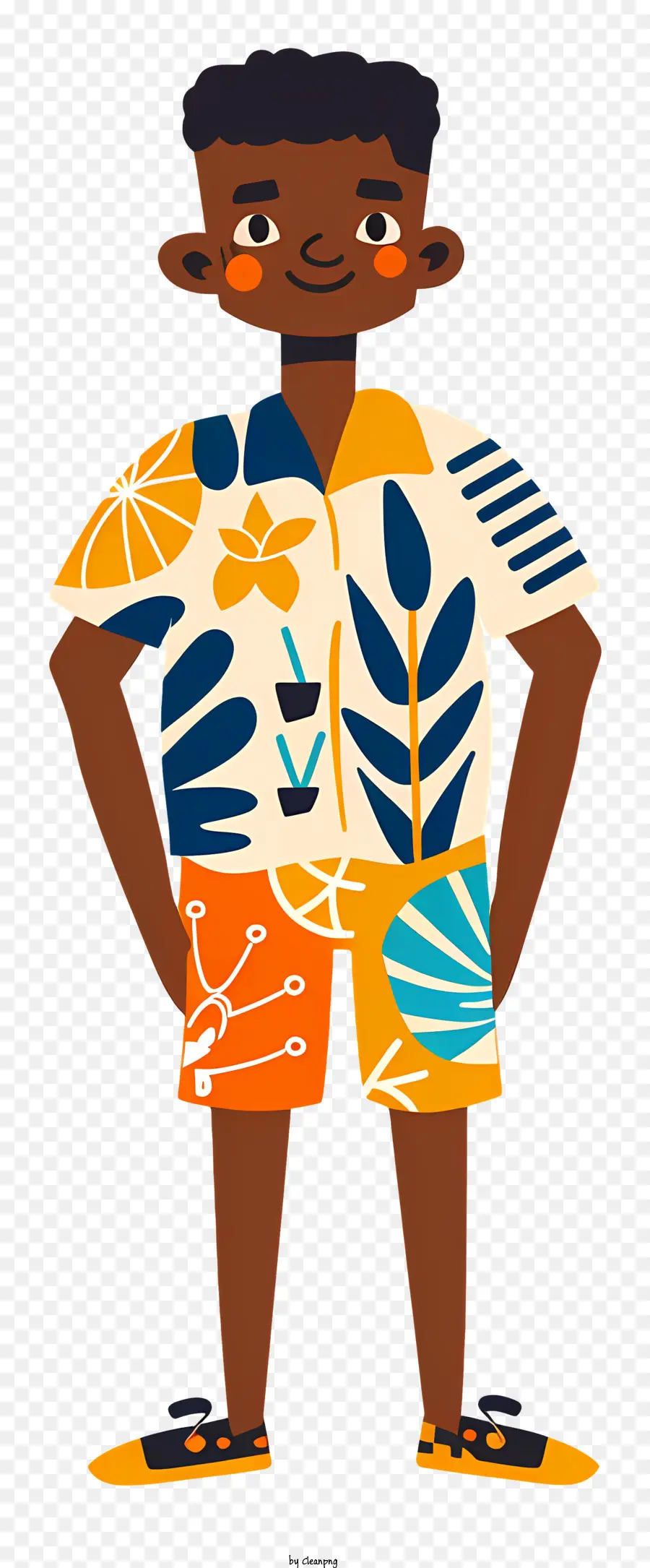 Menino Africano，Menino Com Roupa De Verão PNG