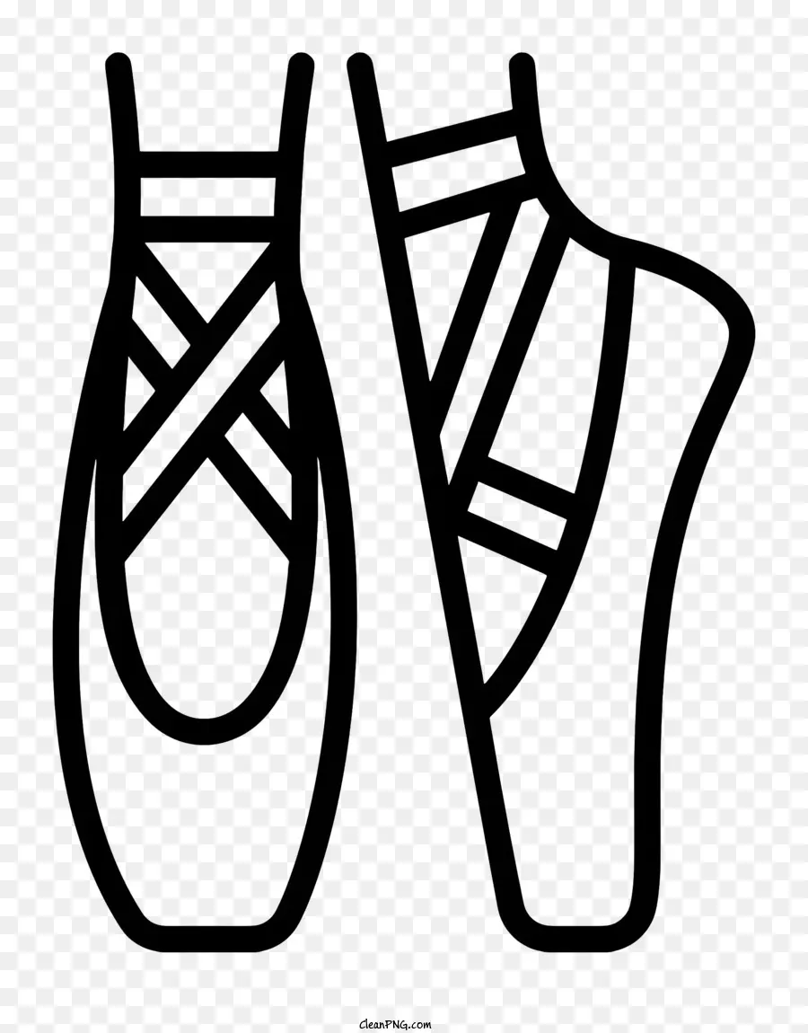 Logotipo De Sapatos De Balé，Sapatos De Dança Preta PNG