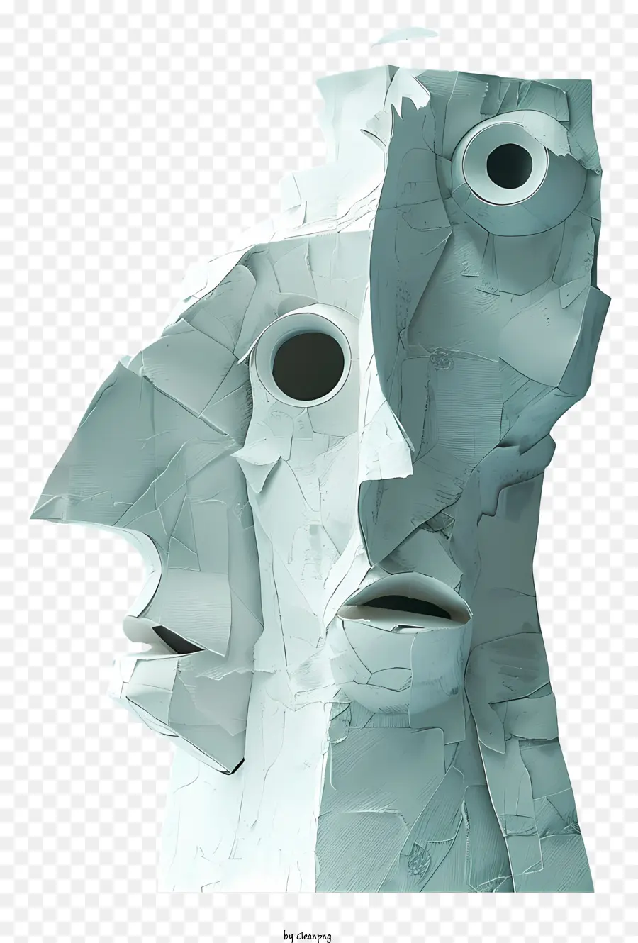 Personagem De Desenho Animado，Rostos Abstratos PNG