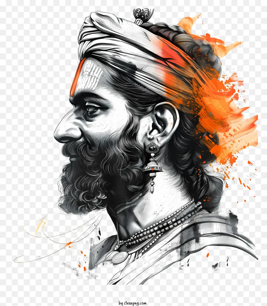 Shivaji Maharaj，Barba Curta Longa PNG