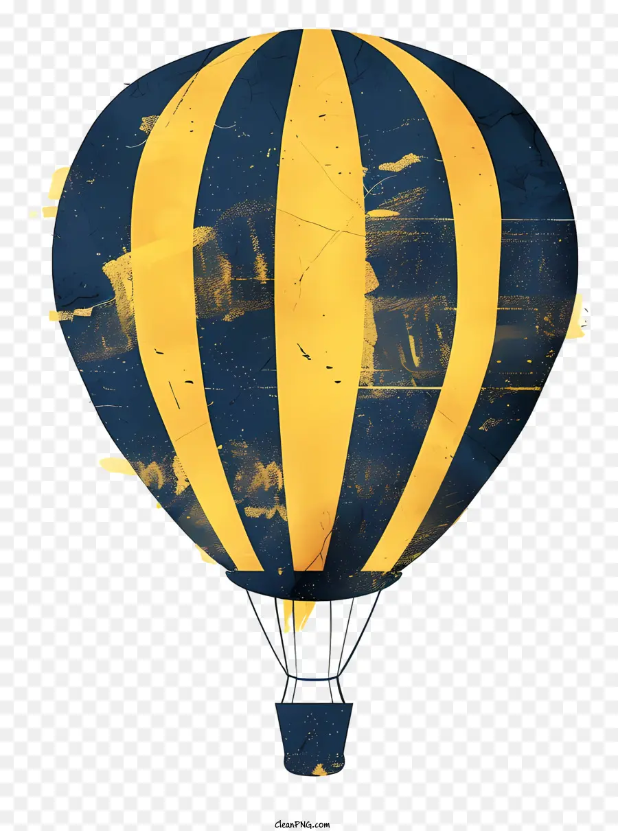 Balão De Ar Quente，Listrado PNG