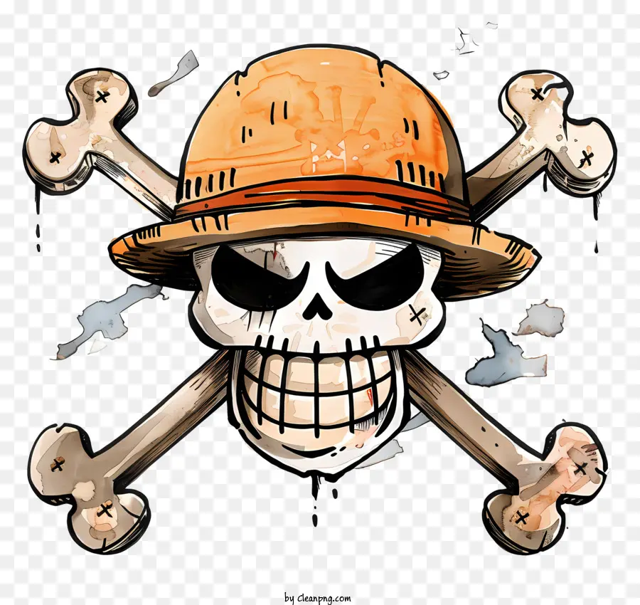 Jolly Roger De Uma Peça，Crânio PNG