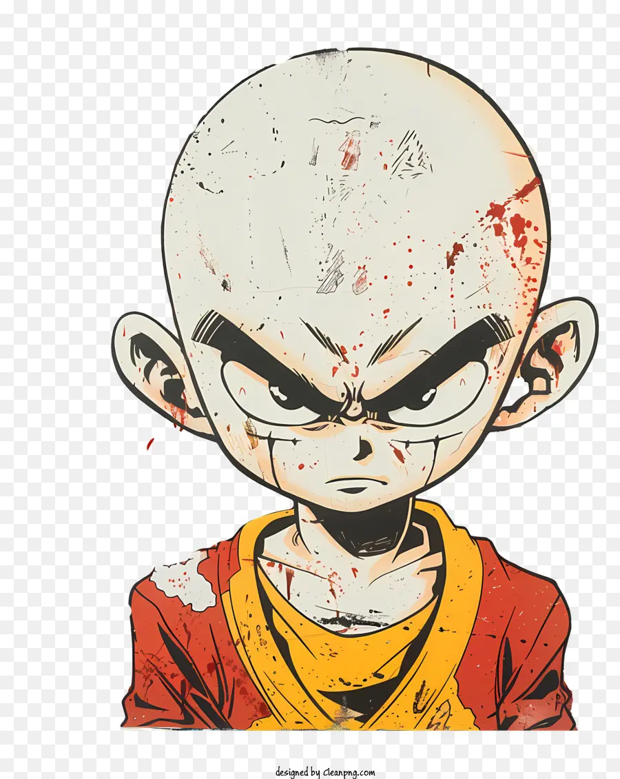 Kuririn，Personagem De Desenho Animado PNG