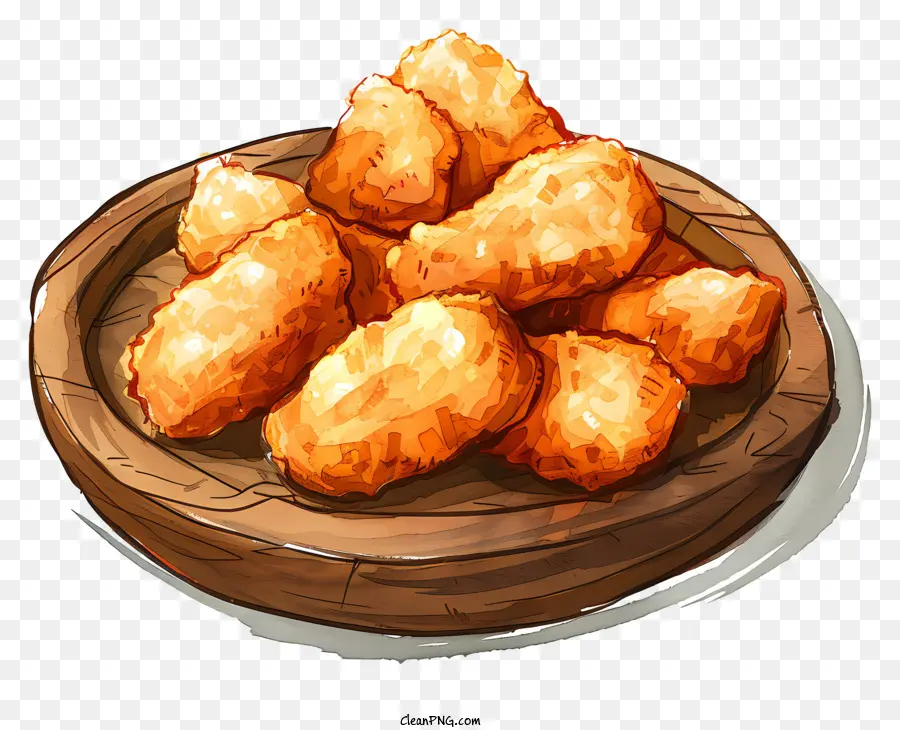 Nuggets De Frango，Frango Frito PNG