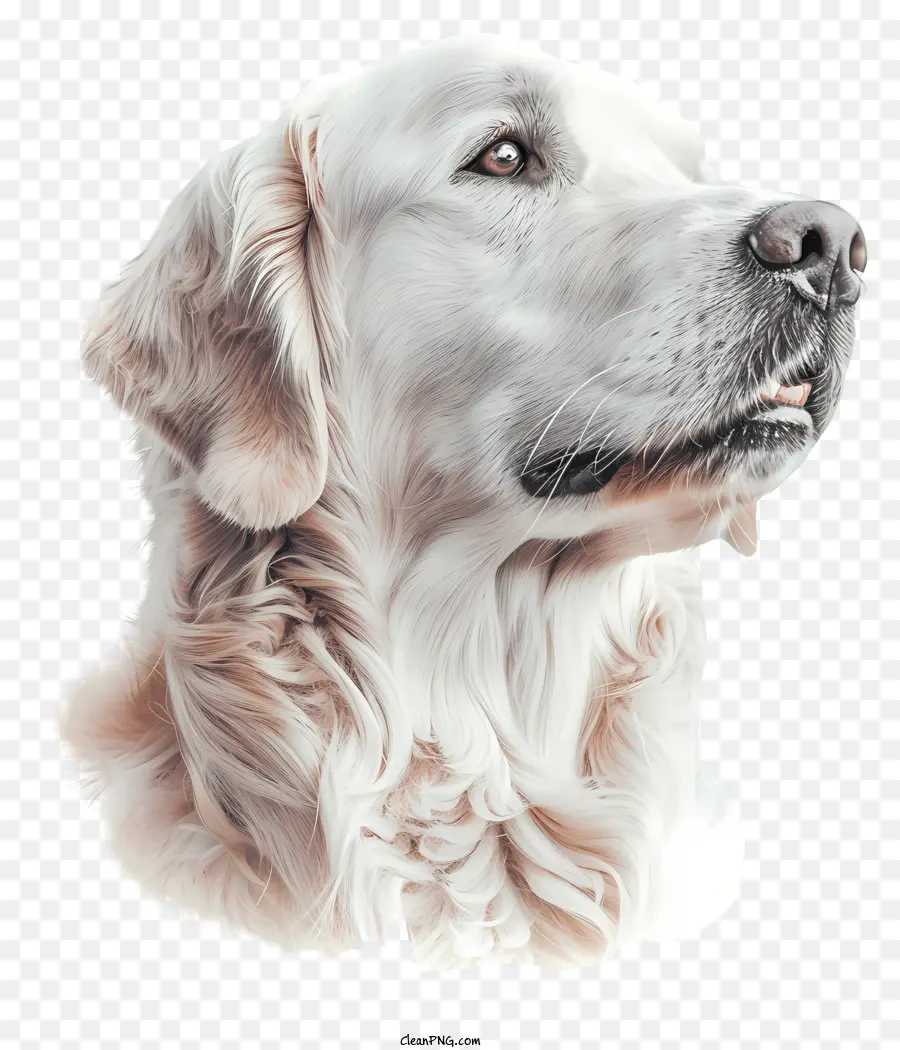 Golden Retriever，Cão Branco PNG