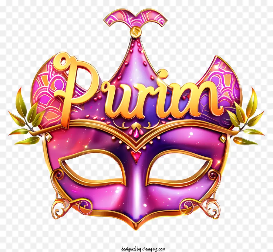 Purim，Máscara Colorida PNG