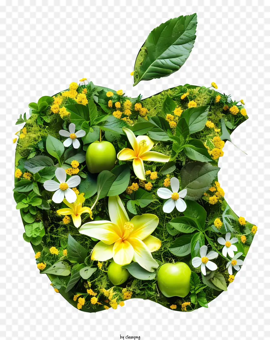 Logótipo Da Apple，Flores PNG