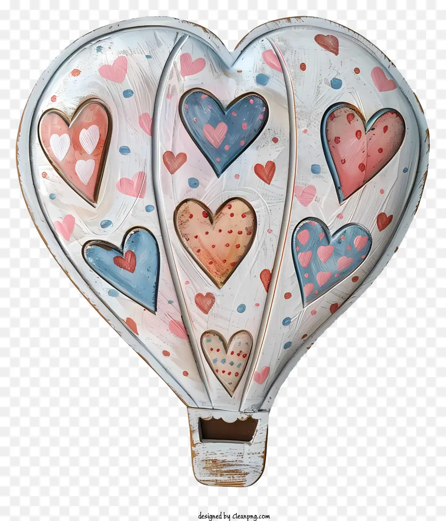 Balão De Ar Quente，Corações PNG