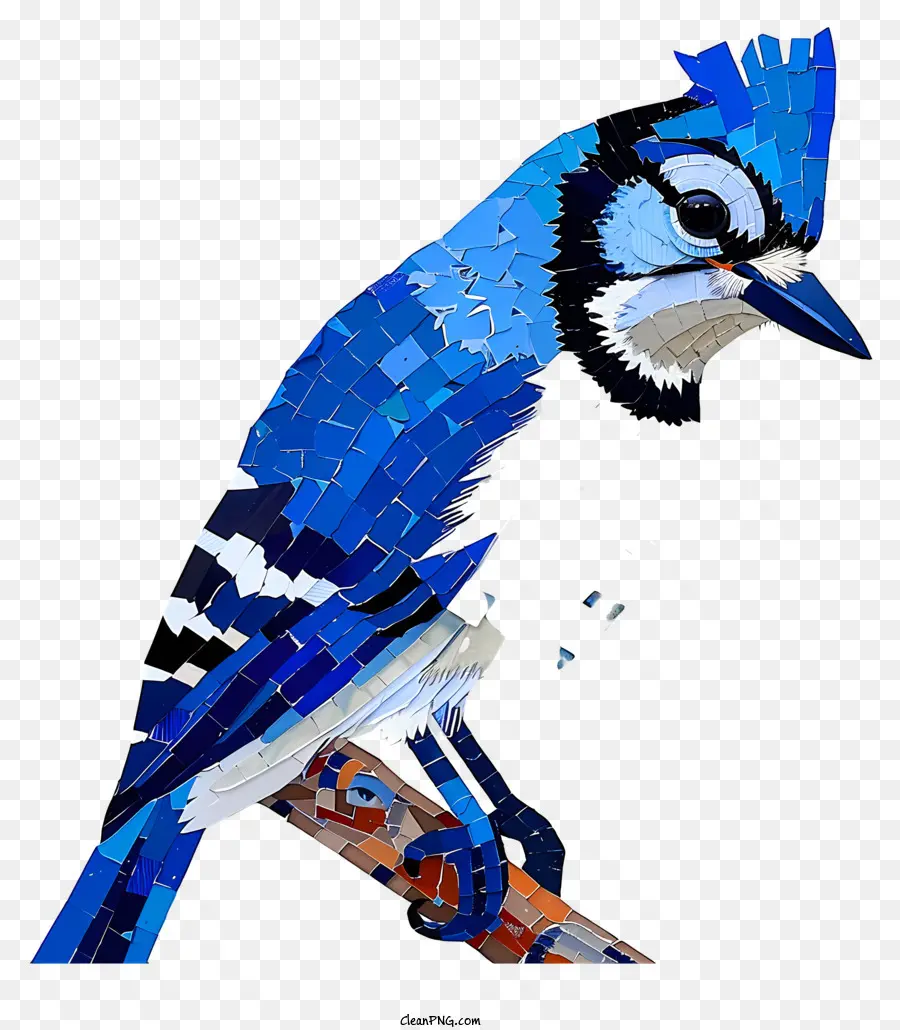 Gralha Azul，Arte Em Mosaico PNG
