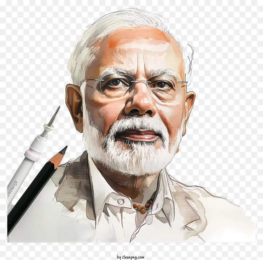Narendra Modi，Primeiro Ministro Da Índia PNG