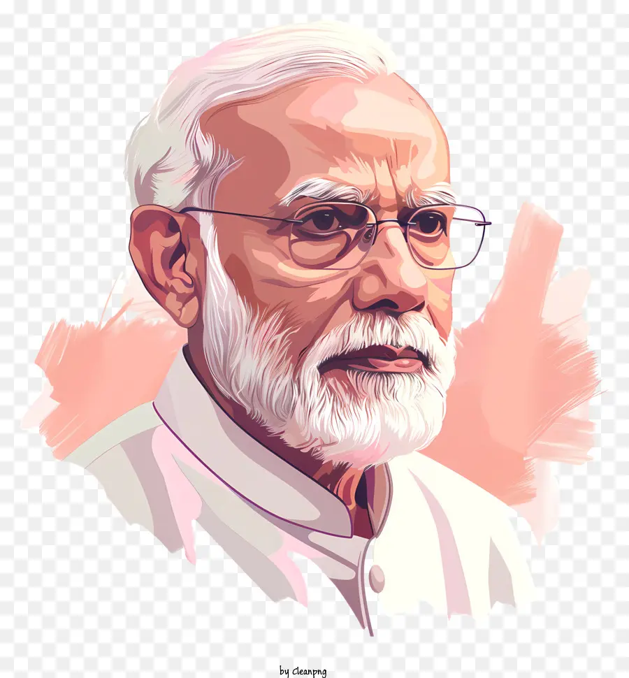 Narendra Modi，Pintura Digital PNG