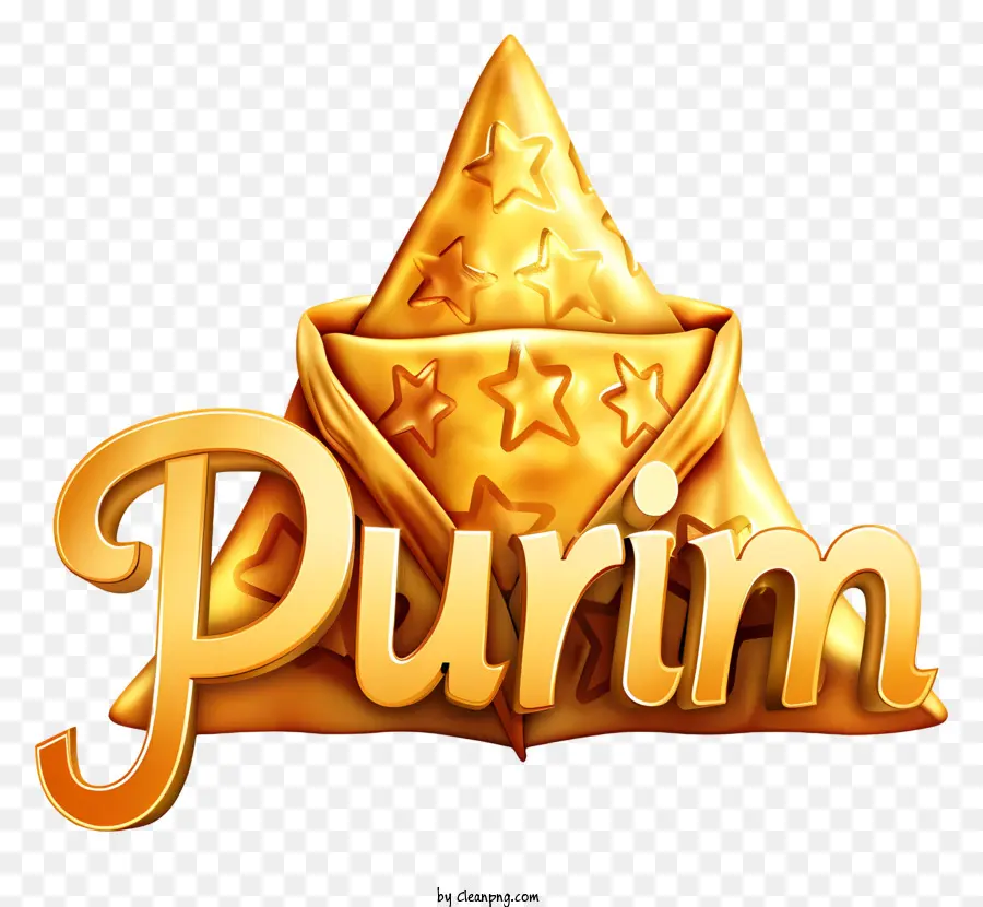 Purim，Estrela Dourada PNG