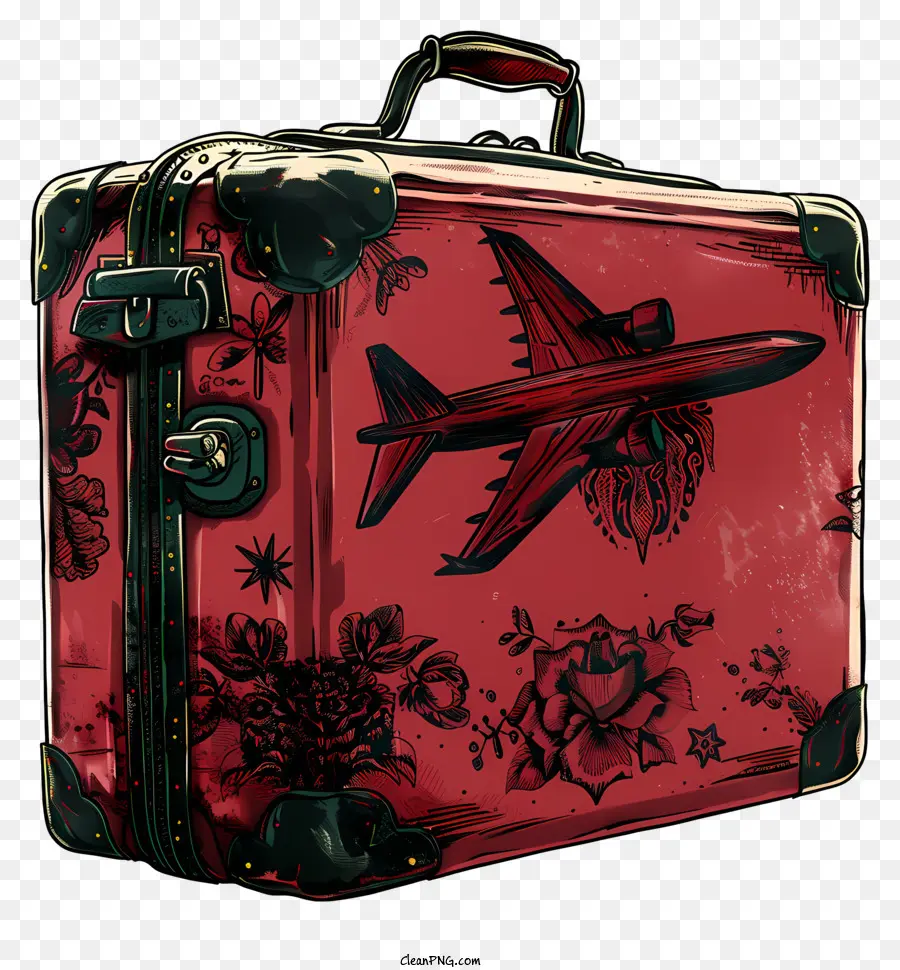 Luggage，Mala Vintage PNG