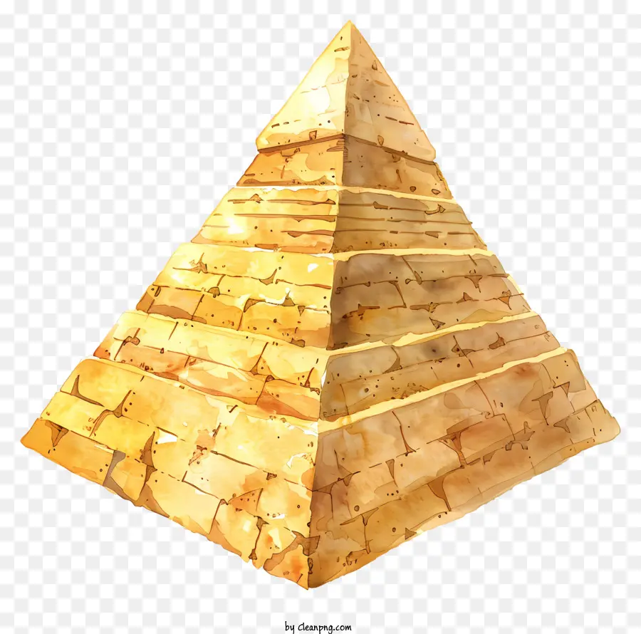 Egito Pirâmide，Pirâmide Dourada PNG