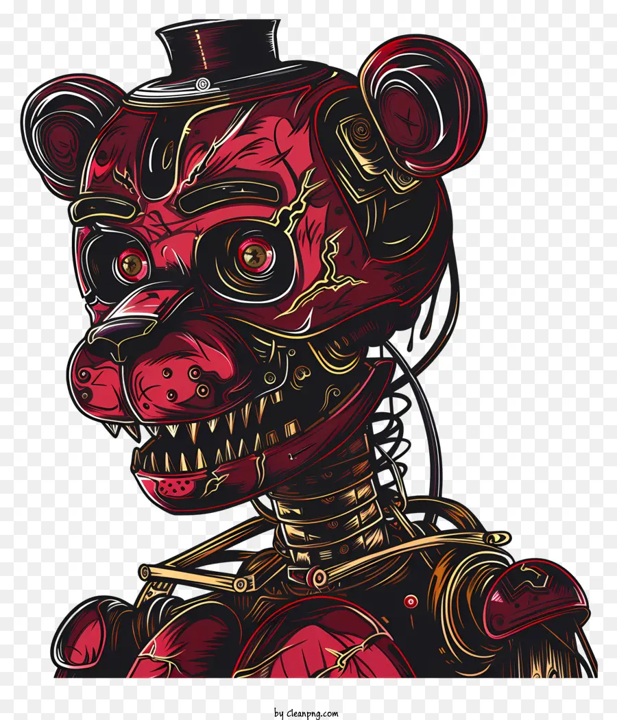 Secou Freddy，Urso Robótico PNG