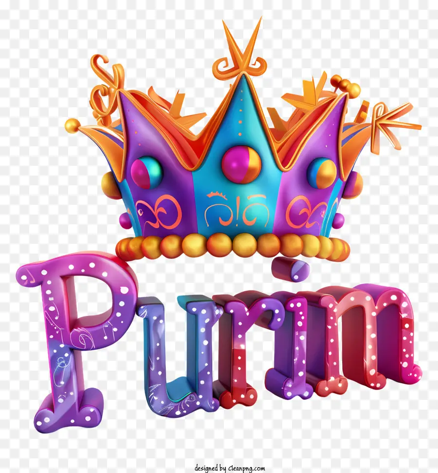 Purim，Coroa Com Contas PNG