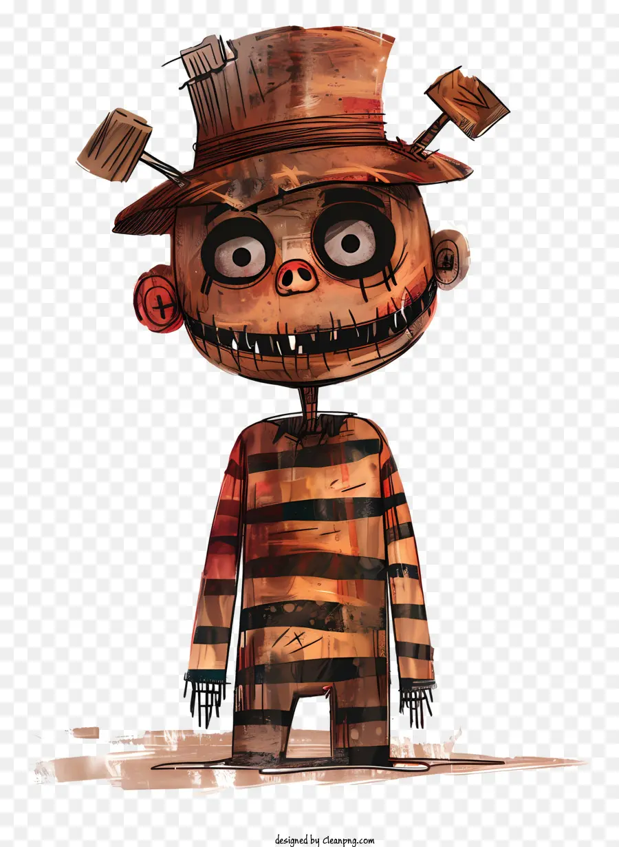 Secou Freddy，O Boneco De Madeira PNG