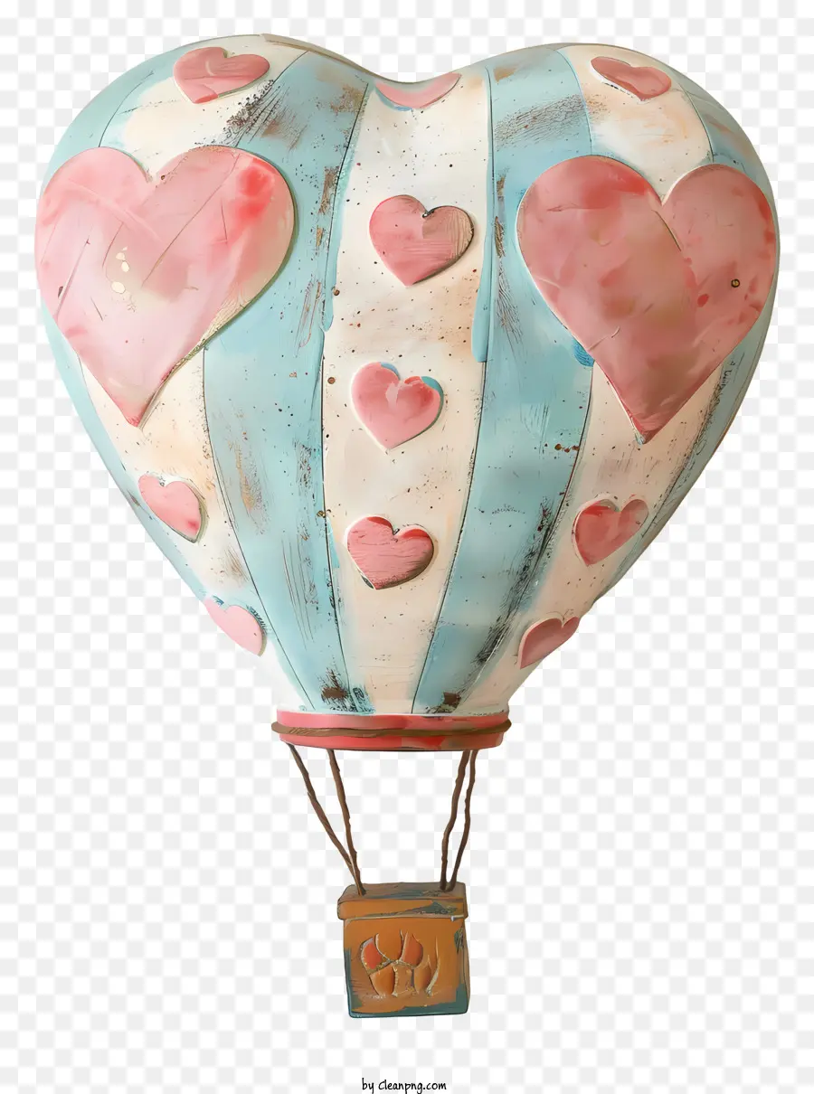 Balão De Ar Quente，Forma De Coração PNG