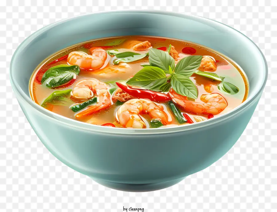Tom Yum Goong，Sopa De Curry Vermelho Picante PNG