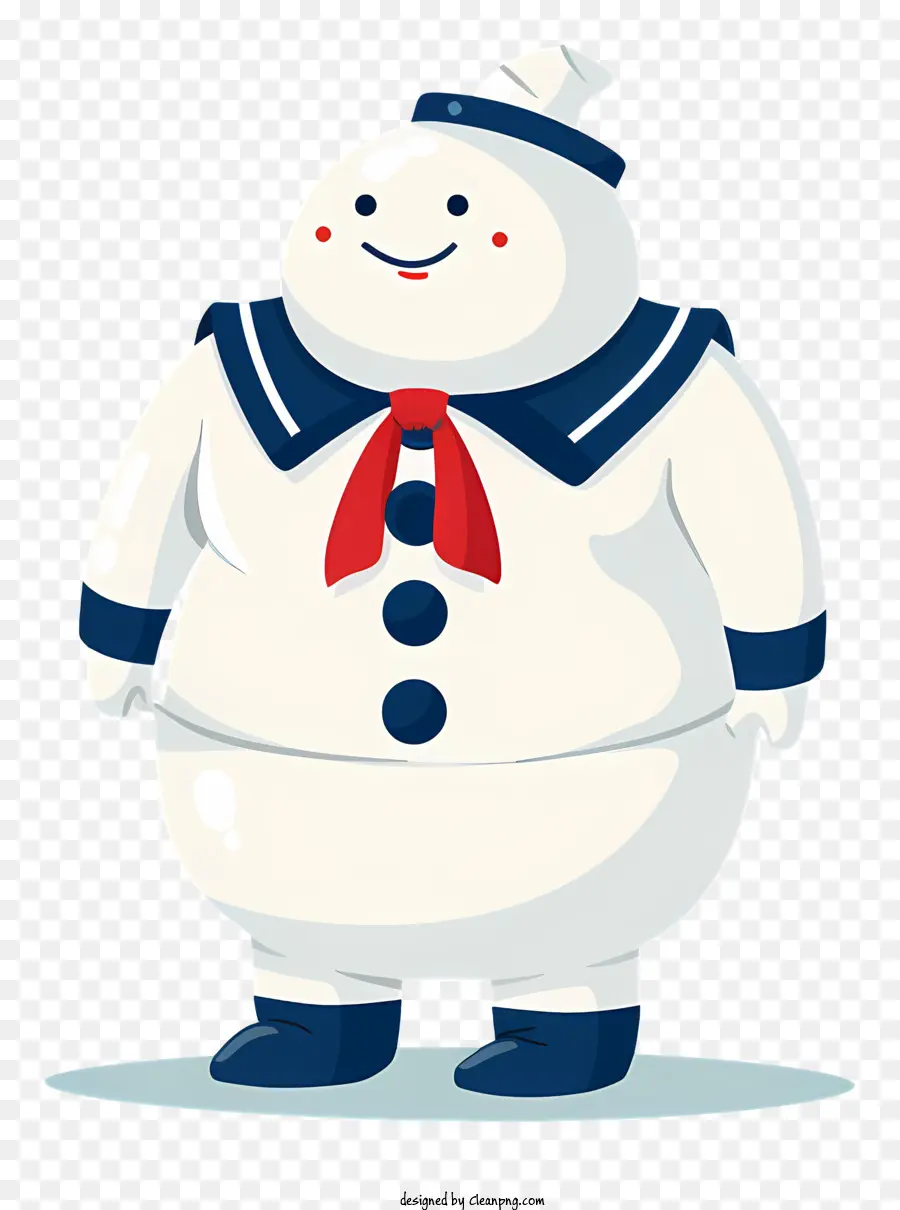 Stay Puft Marshmallow Man，Personagem De Desenho Animado De Marinheiro PNG