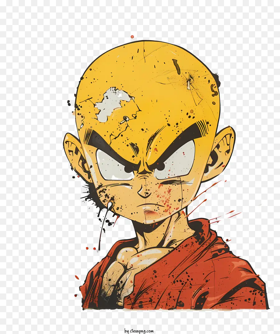 Kuririn，O Amarelo Do Cabelo PNG