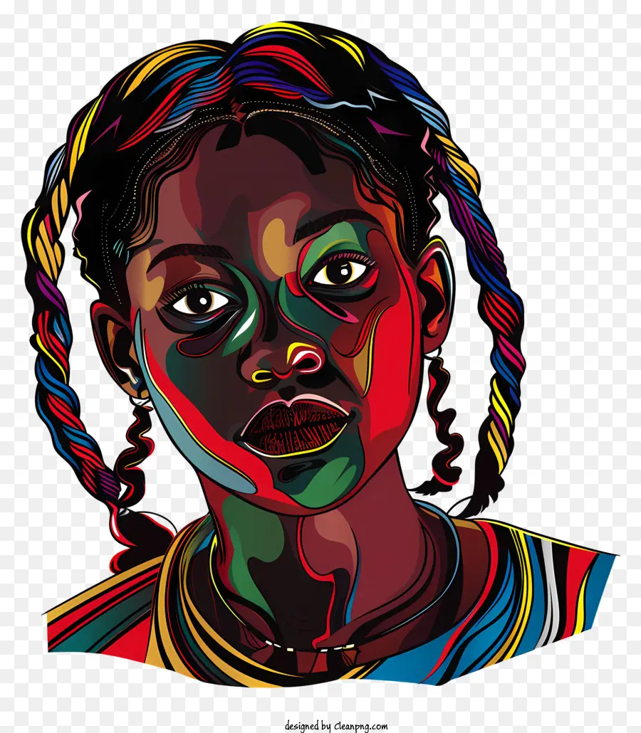 Garota Africana，A Cultura Africana PNG