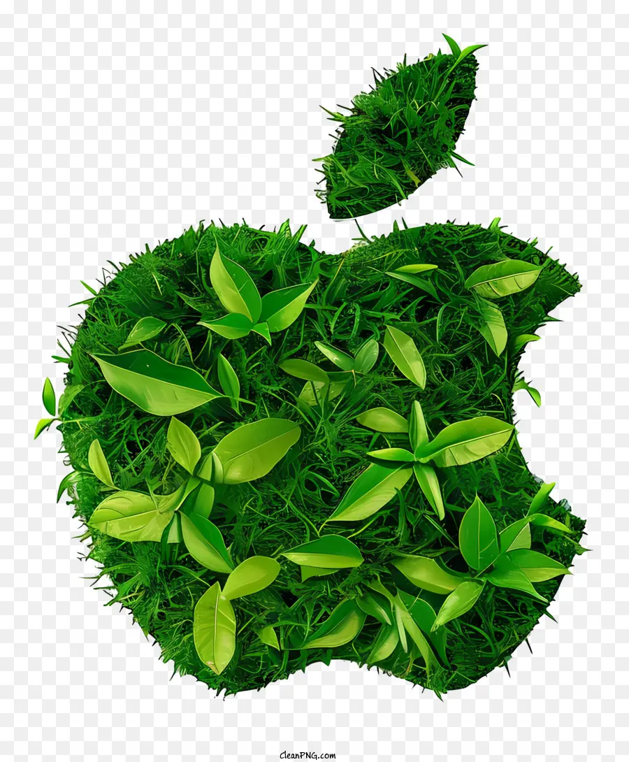 Logotipo Da Apple，Logotipo Da Maçã Frondosa PNG