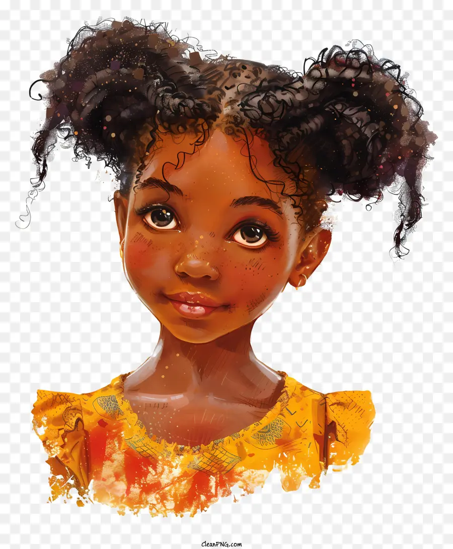 Garota Africana，Young Girl PNG