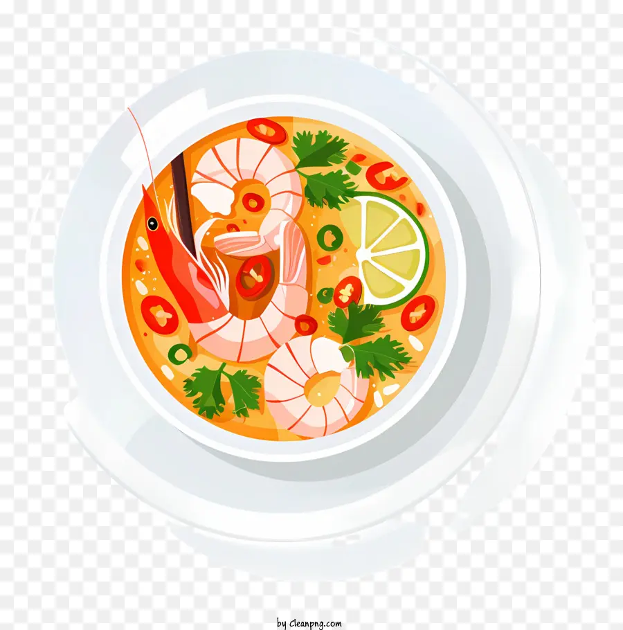 Tom Yum Goong，Sopa De Macarrão De Camarão Picante PNG