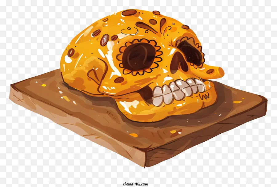 Pan De Muerto，Crânio PNG