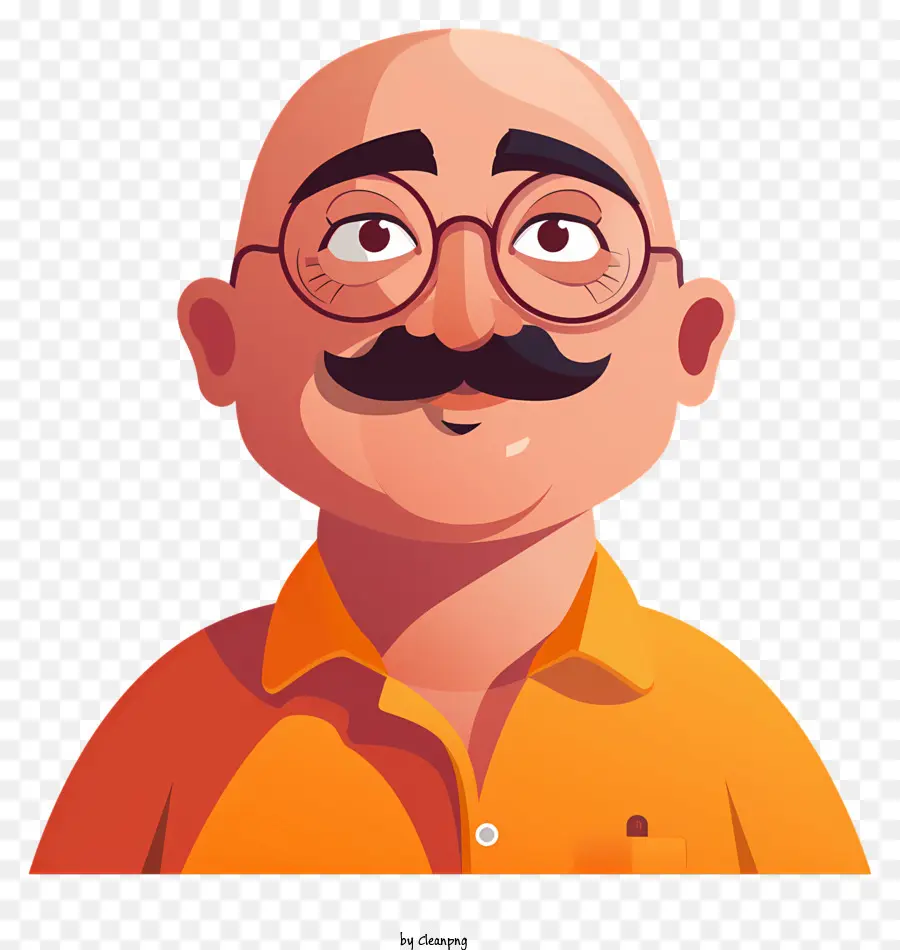 Motu Patlu，Careca Com óculos PNG