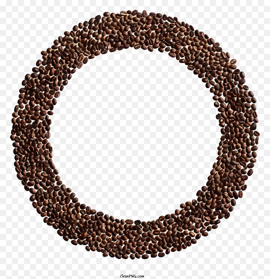 Círculo De Grãos De Café，Grãos De Café PNG