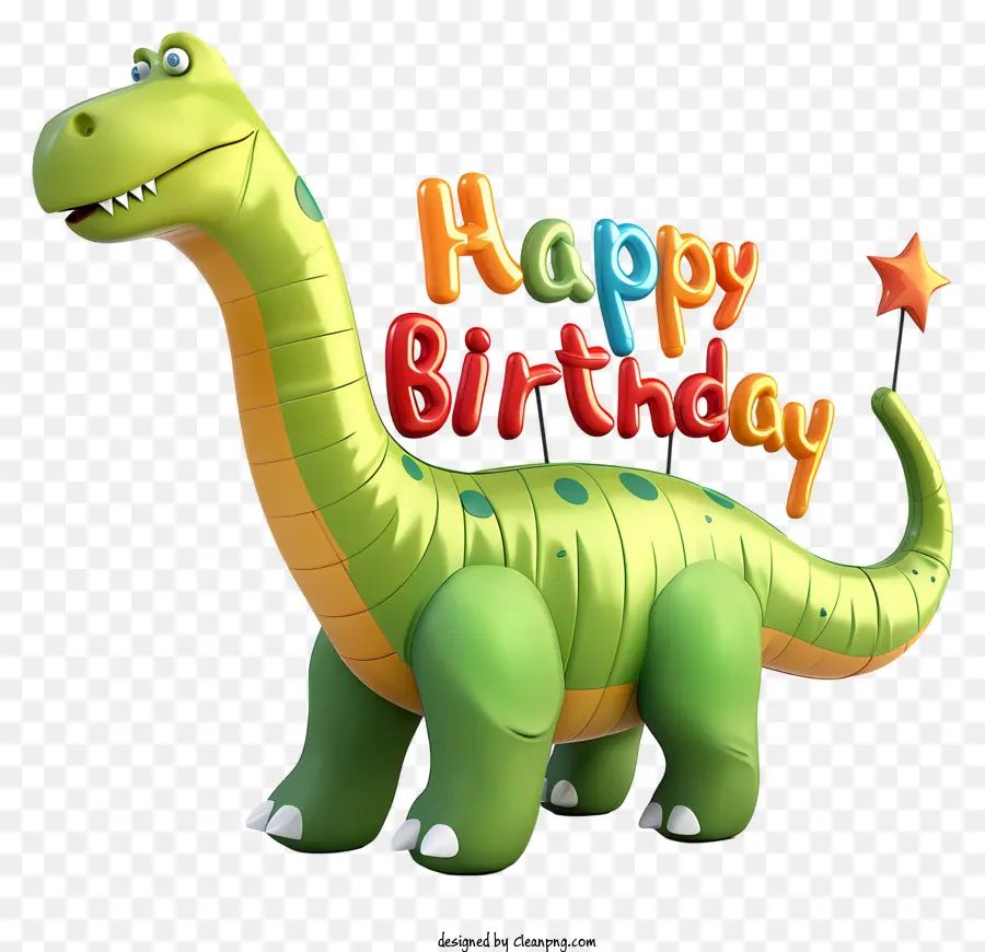 Texto Fofo De Feliz Aniversário，Dinossauro PNG