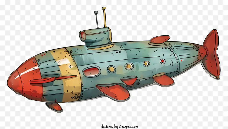 Submarino Dia，Submarino A Vapor PNG