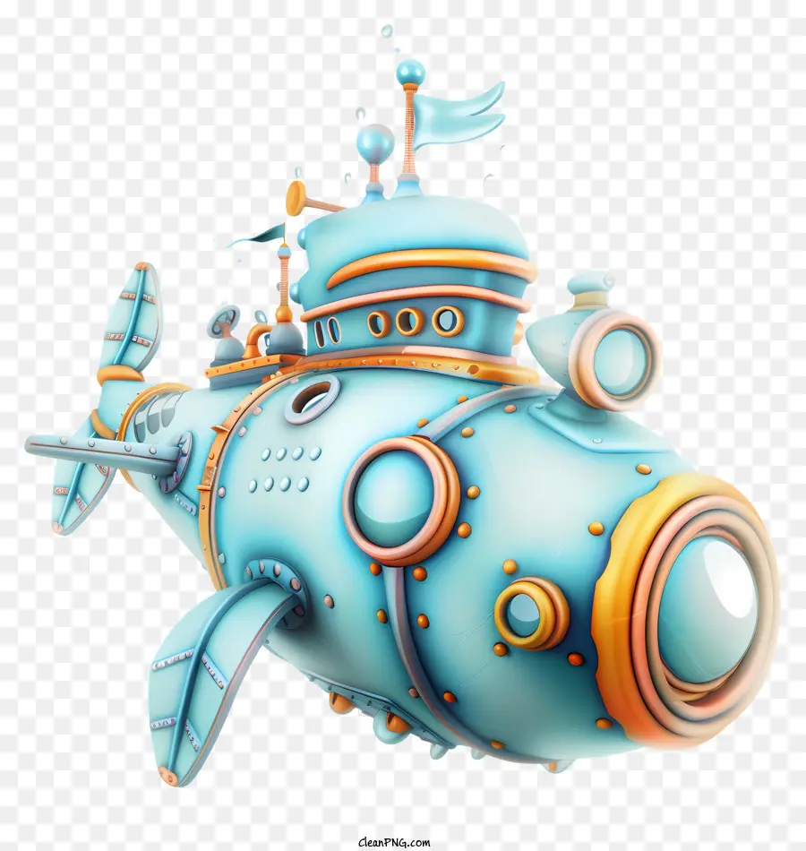 Submarino Dia，Cartoon Submarino PNG